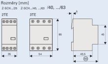 Stykač instalační EATON Z-SCH230/25-31 230V AC/ 25A, 3x zapínací+1x vypínací kontakt 248846 (1)