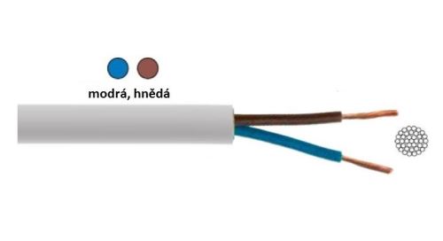 Kabel H05VV-F 2x1,5 mm2 (CYSY) bílá