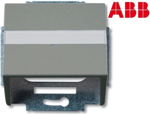 ABB 1724-0-4292 Kryt zásuvky komunikační popisové pole Solo®, Solo® carat metalická šedá