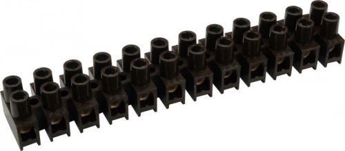 Svorkovnice přístrojová dělící (čokoláda) KL0 1-4 mm², mosaz, černá SEZ