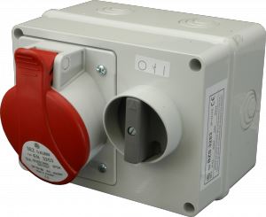 Zásuvka blokovaná 16A 400V 5-pól se spínačem - BZS 1653 SEZ