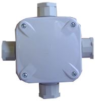 Krabicová rozvodka s vývodkami 4x PG16, IP67, se svorkovnicí, 114x114x46mm SCAME - 855