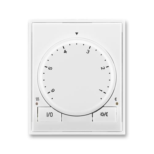 ABB 3292E-A10101 03 Termostat univerzální s otočným nastavením teploty Element®, Time® bílá/ bílá