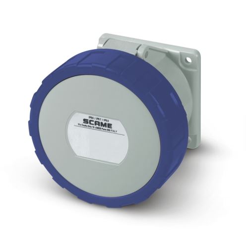 Zásuvka vestavná OPTIMA rovná, 2P+E, 230V/ 16A, IP67 SCAME - 428.1663