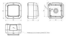 ABB VARIANT+ venkovní vypínač žaluziový IP54 ř. 1/0+1/0, 3559N-C88510 S šedá, bezšroubové svorky (1)