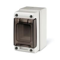 SCAME 672.2002 venkovní rozvaděč DOMINO IP66 na zeď 2 moduly