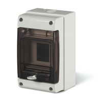 SCAME 672.2004 venkovní rozvaděč DOMINO IP66 na zeď 4 moduly