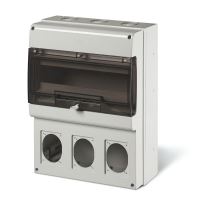 Zásuvková skříň DOMINO IP66, 3x otvor, 16 modulů SCAME - 672.4316