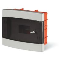 SCAME 675.2008B rozvodnice pod omítku 8 modulů DOMINO IP40 kouřová dvířka